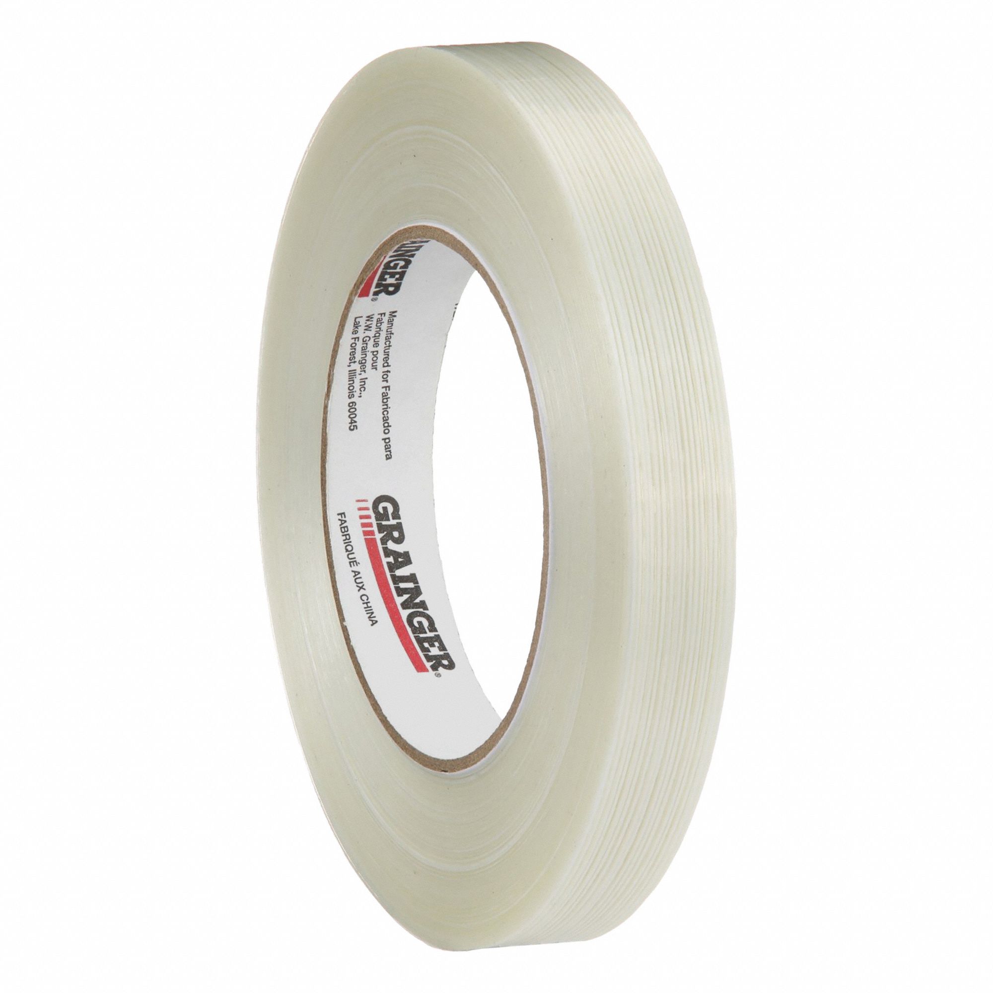 Strapping Tape: 5.9 mil Tape Thick, 3/4 in x 60 yd, Clear, 48 PK