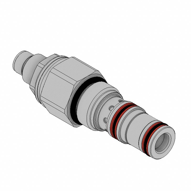 Pressure Relief Valve: Steel, Screw-In, Screw Adjustment, Three-Way, C08-3 Valve Cavity Size