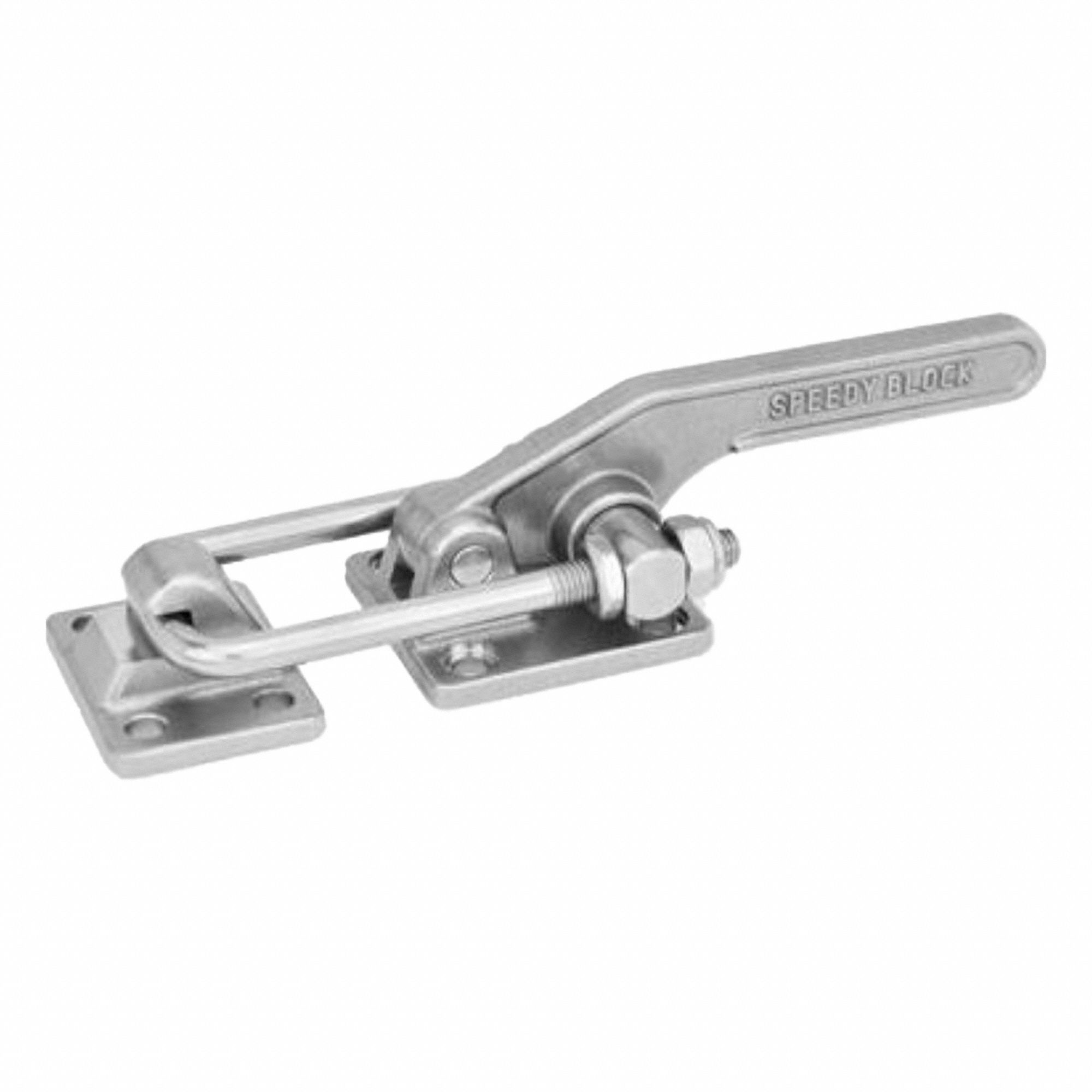 Latch Type Toggle Clamp: Horizontal, Manual Latch Release Latch Release, Stainless Steel