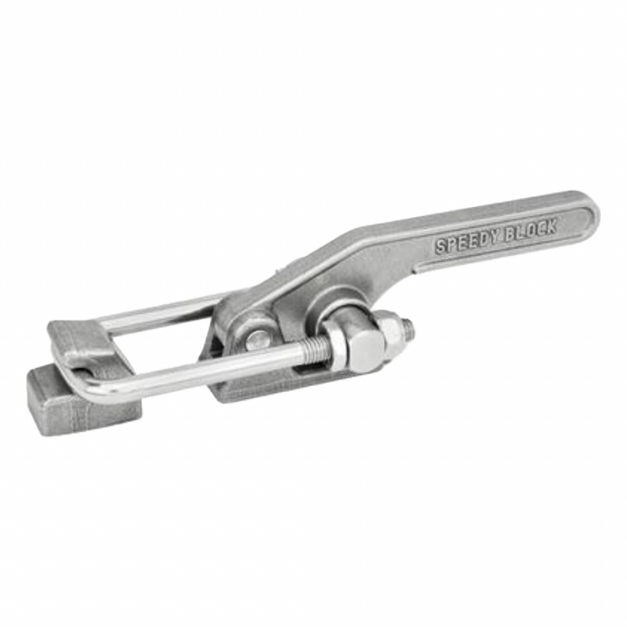 Latch Type Toggle Clamp: Horizontal, Manual Latch Release Latch Release, Stainless Steel