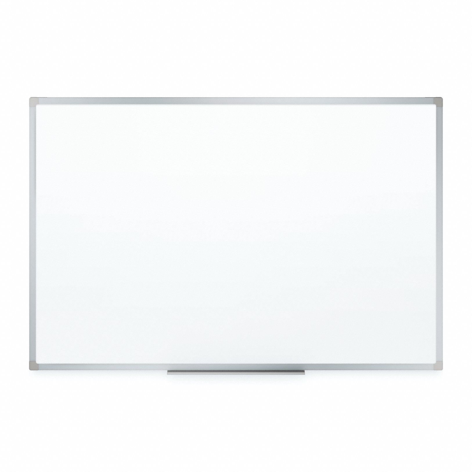 Dry Erase Board: Melamine, Framed Style, Aluminum Frame, 48 in Overall Ht, 72 in Overall Wd