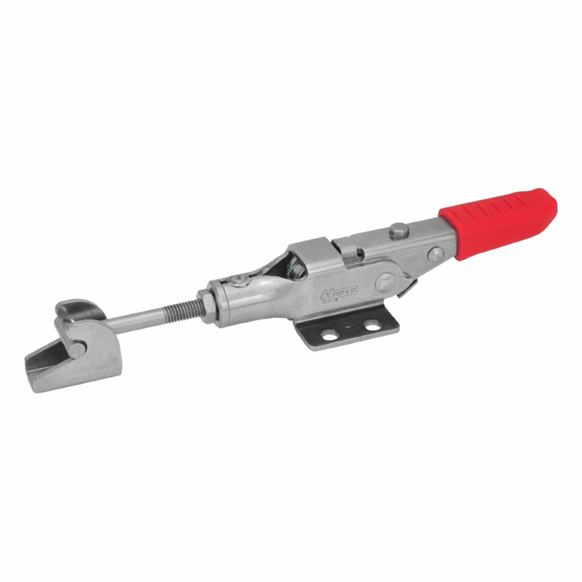 Latch Type Toggle Clamp: Horizontal, Includes Locking Handle, 13 mm Hook Adjustment - Max