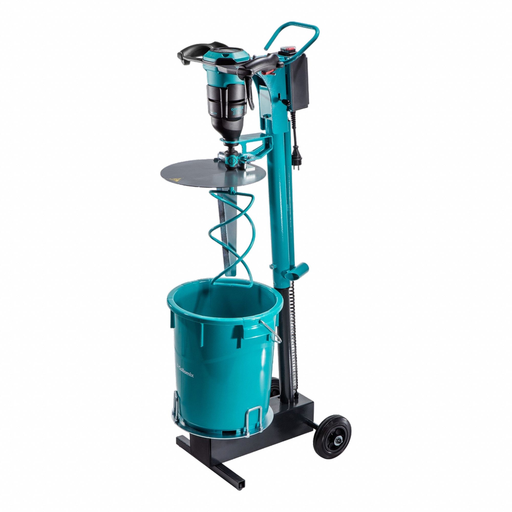 Concrete Mixer: 1 3/16 cu ft Drum Capacity, Polyethylene Drum, 6.6 gal Max Mixing Volume