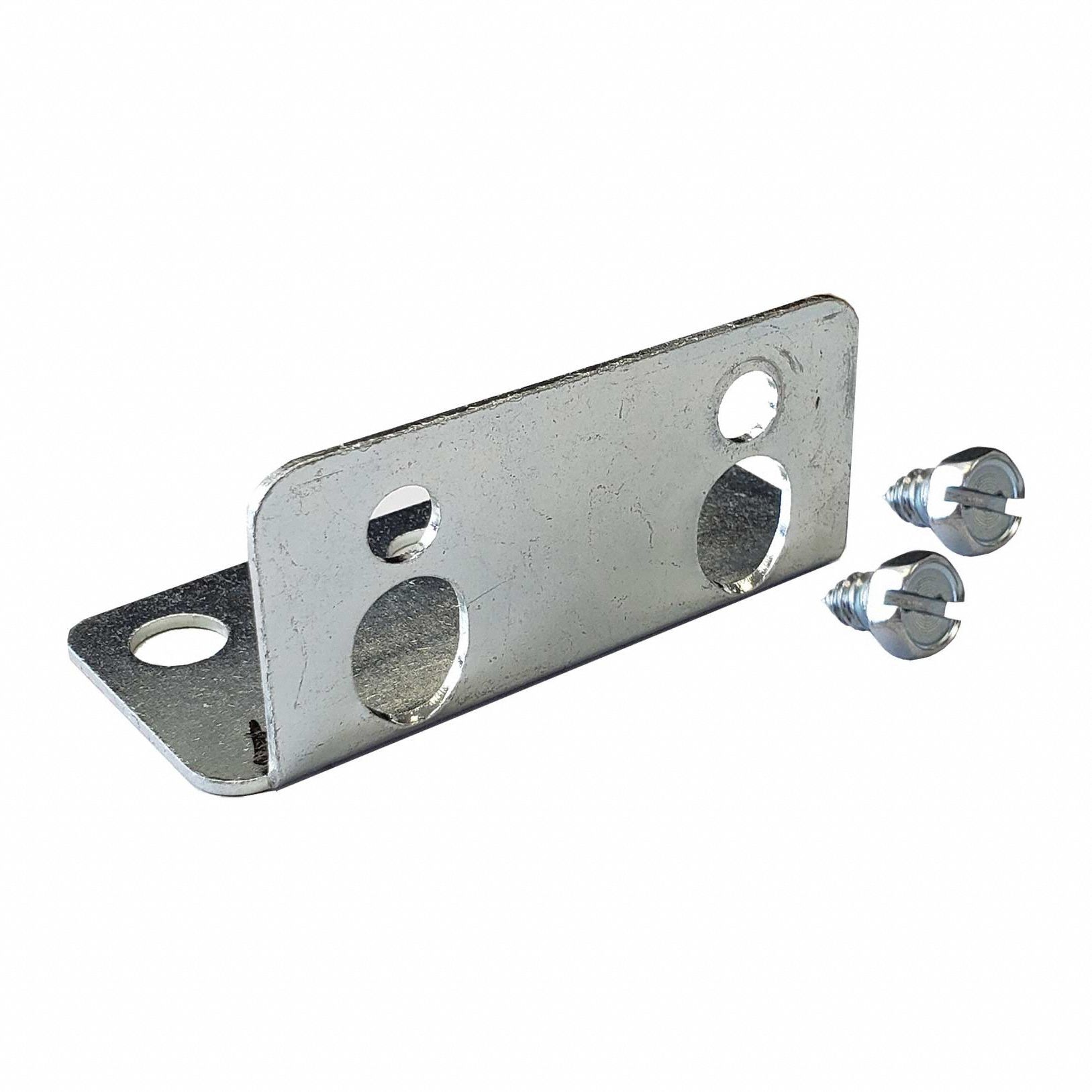 LYON Foot Plate: 1/8 in x 2 1/4 in x 1 in, Gray, Steel, Galvanized (MPN NF72092). Key specifications — Color: Gray; Finish: Galvanized; Material: Steel; Brand: LYON.