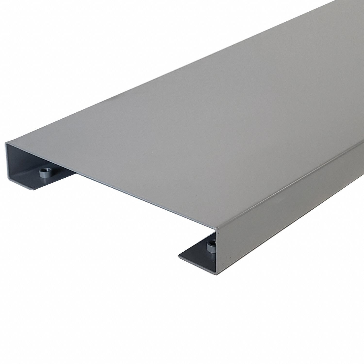 Lower Shelf: 60 in Overall Wd, 12 in Overall Dp, Gray, Steel, Includes Mounting Hardware, Steel