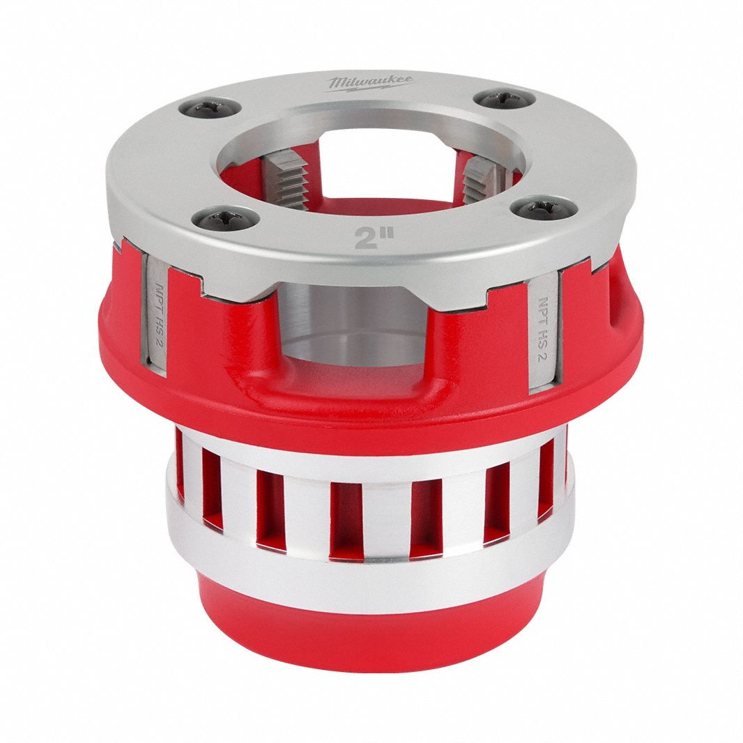 Pipe Threading Die Head: 12R, For 2 in Pipe, NPT, High Speed Steel, Right Hand