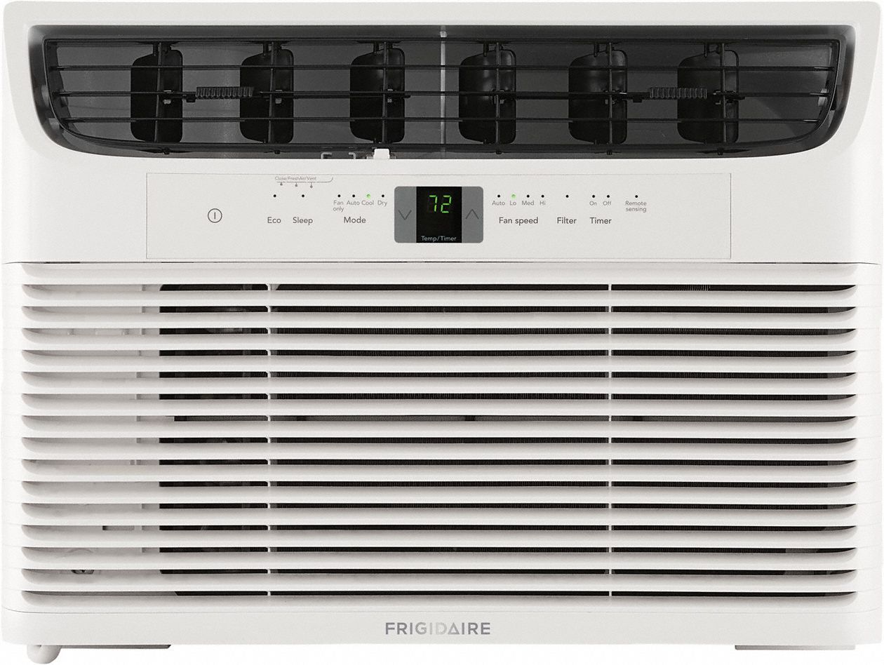 Window Air Conditioner: 400 sq ft – 450 sq ft, 10, 000 BtuH, 115V AC, 5-15P, Cooling Only