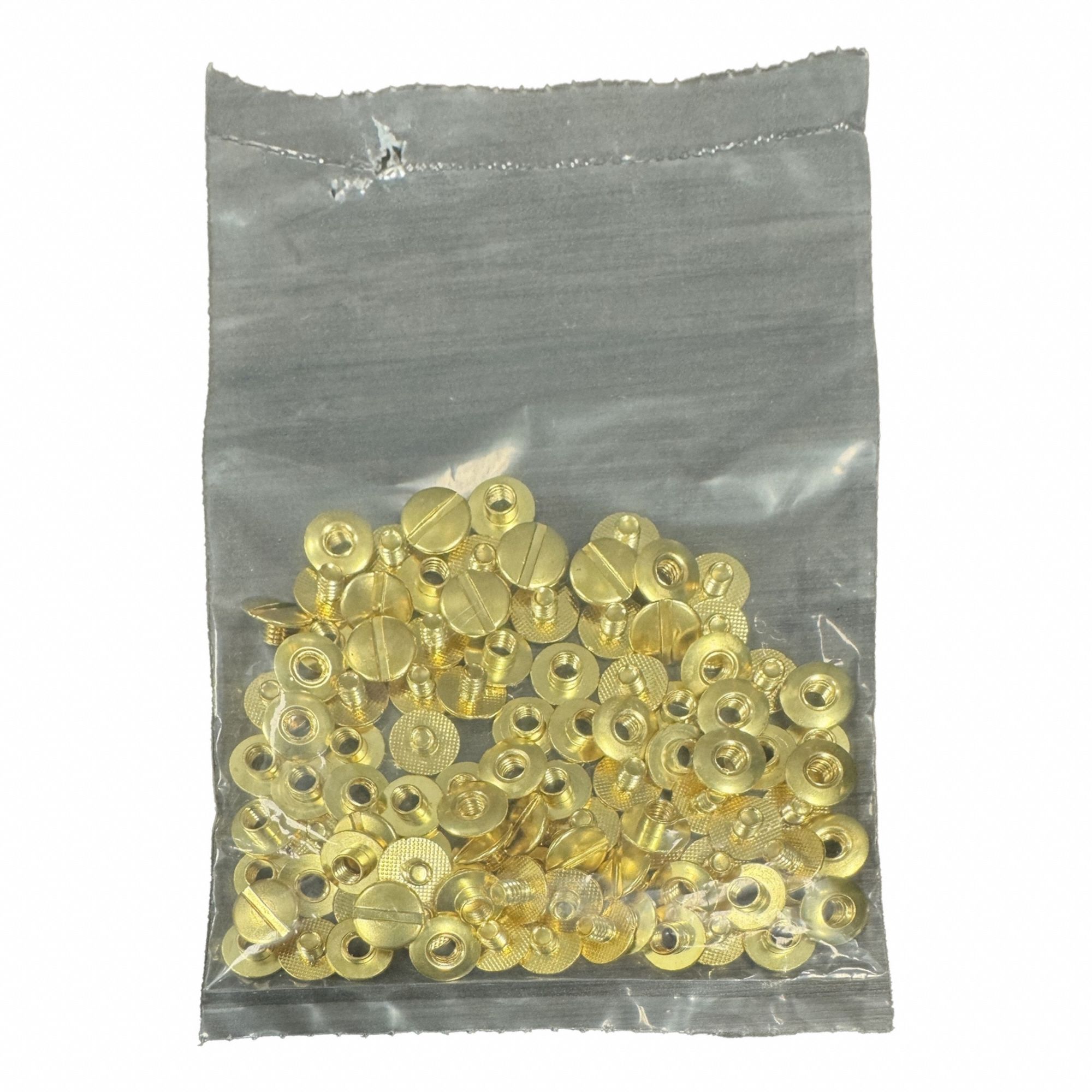 Binding Post: #8-32 Thread Size, 13/64 in Brl Dia, 1/8 in Brl Lg, Brass, Brass, Truss Brl Hd, 50 PK