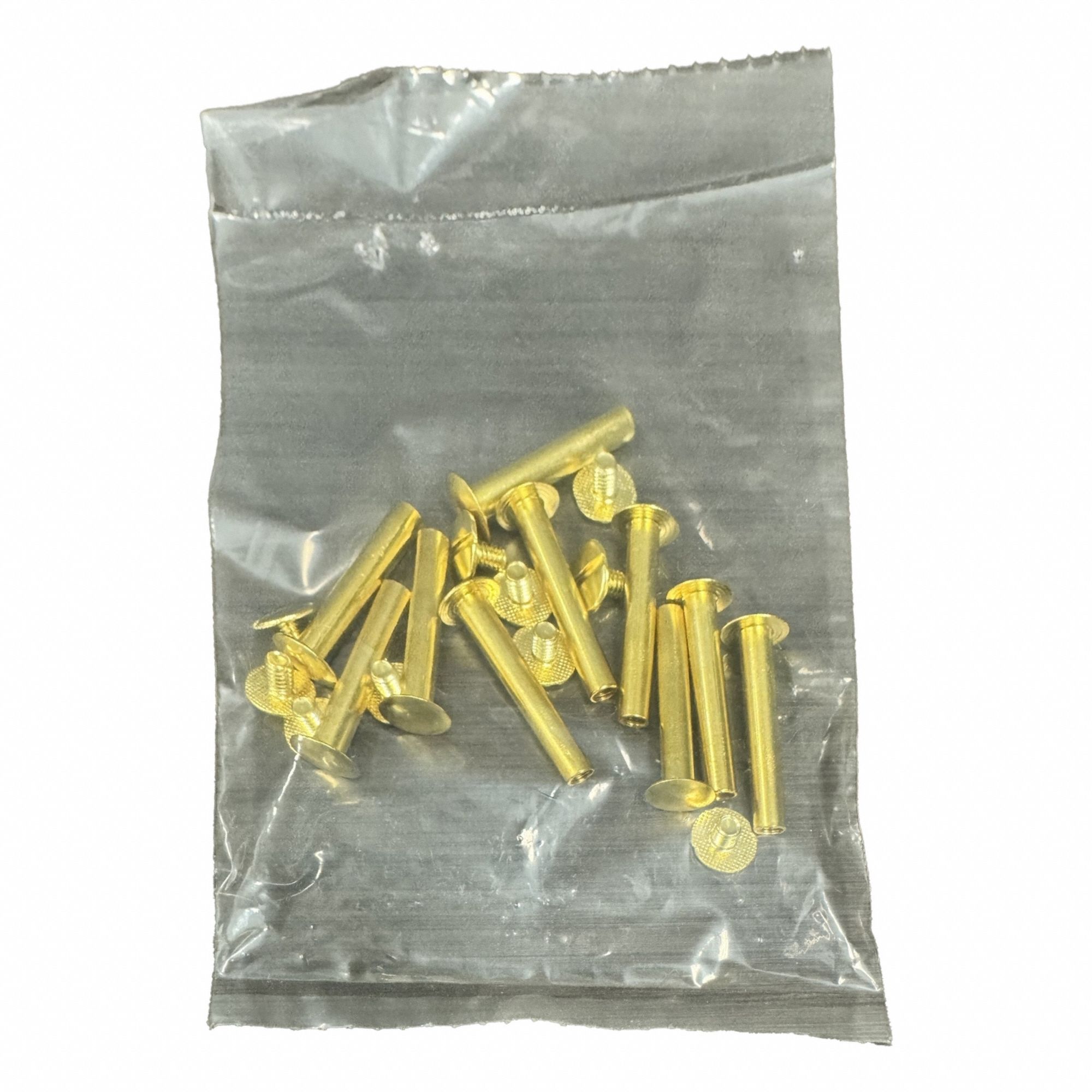 Binding Post: #8-32 Thread Size, 13/64 in Brl Dia, 1 1/4 in Brl Lg, Brass, Brass, No Drive, 10 PK