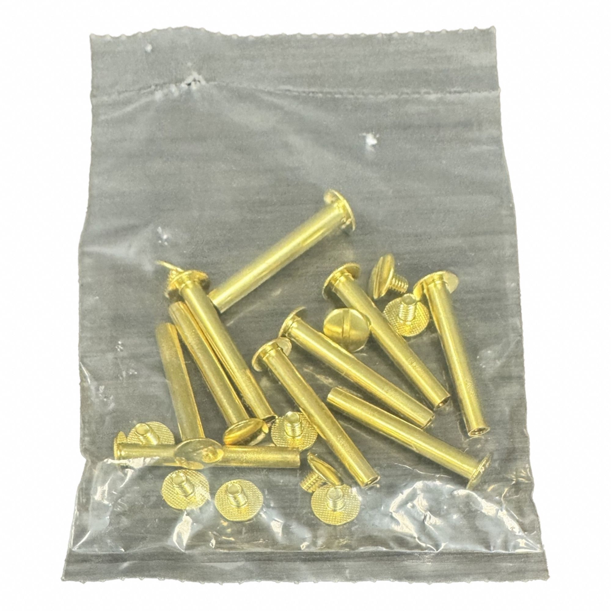 Binding Post: #8-32 Thread Size, 13/64 in Brl Dia, 1 1/2 in Brl Lg, Brass, Brass, No Drive, 10 PK