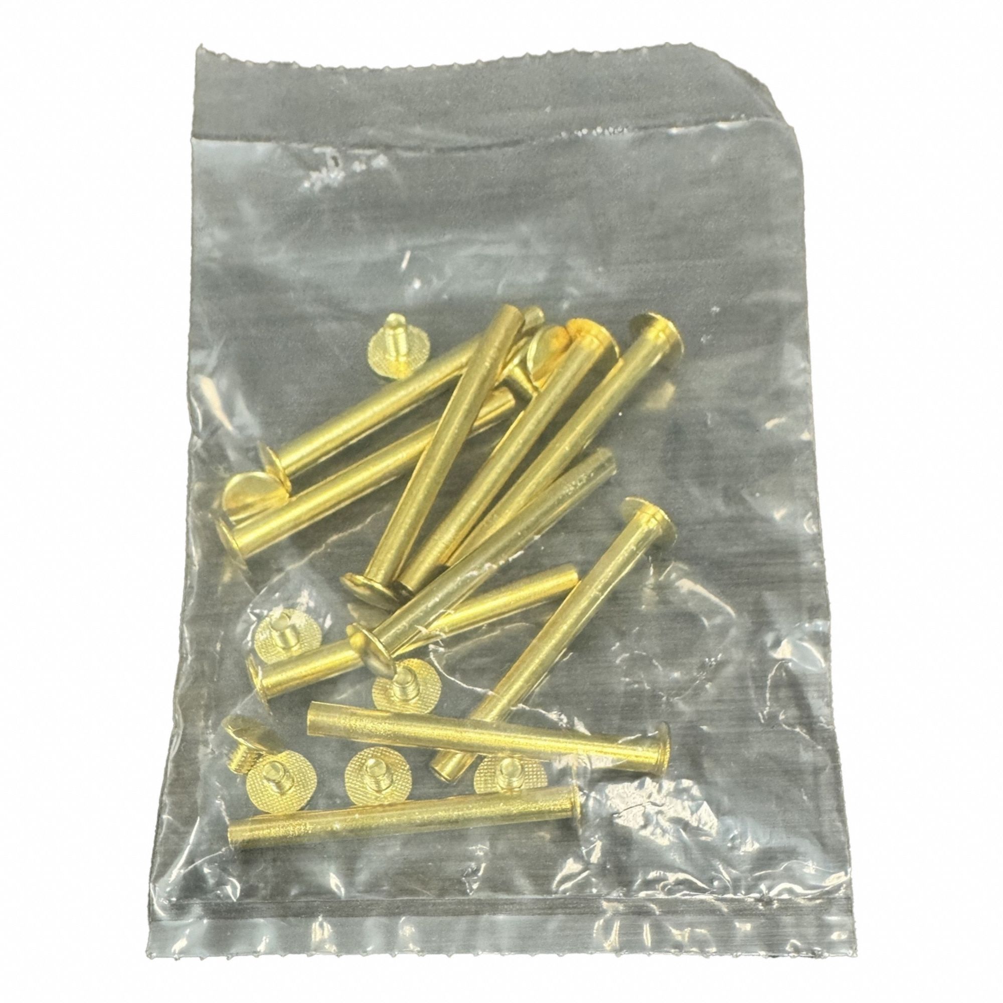 Binding Post: #8-32 Thread Size, 13/64 in Brl Dia, 2 in Brl Lg, Brass, Brass, Truss Brl Hd, 10 PK