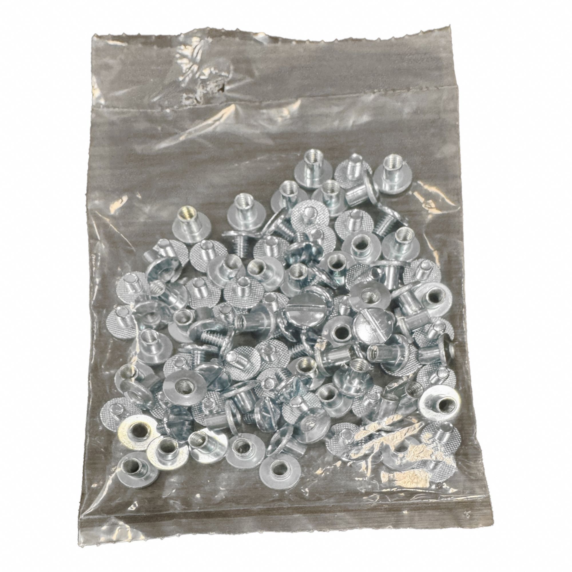 Binding Post: #8-32 Thread Size, 13/64 in Brl Dia, 1/4 in Brl Lg, Steel, Zinc-Plated, Slotted, 50 PK