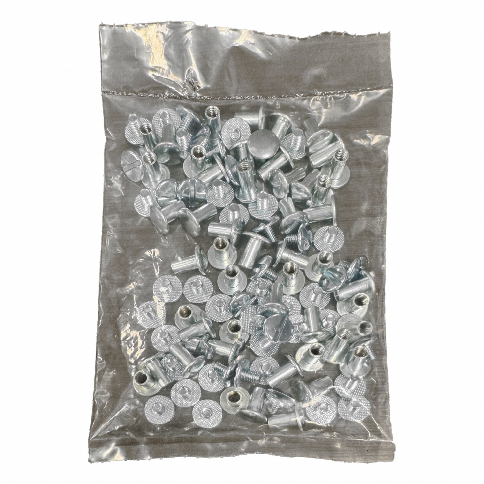 Binding Post: #8-32 Thread Size, 13/64 in Brl Dia, 3/8 in Brl Lg, Steel, Zinc-Plated, Slotted, 50 PK