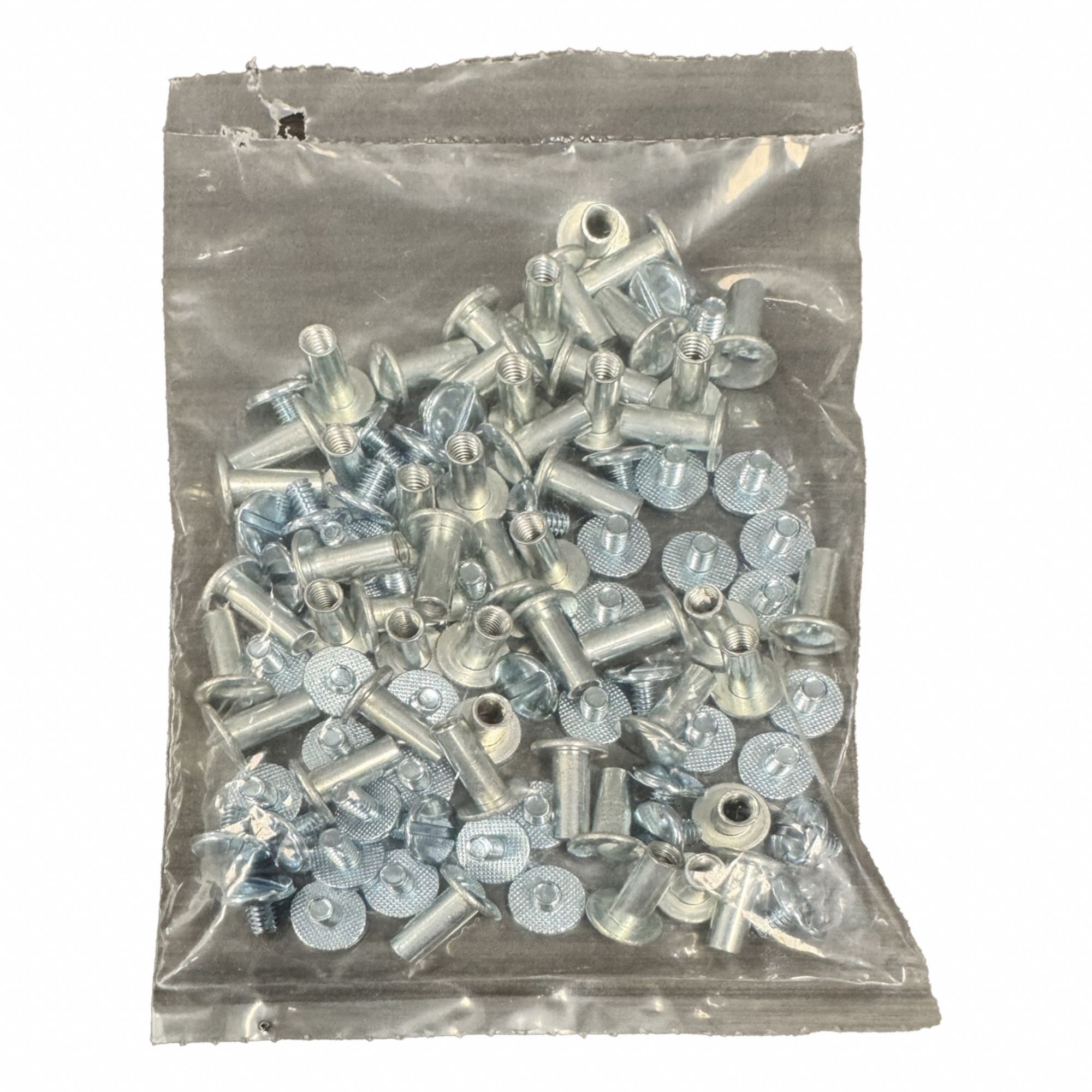 Binding Post: #8-32 Thread Size, 13/64 in Brl Dia, 1/2 in Brl Lg, Steel, Zinc-Plated, Slotted, 50 PK