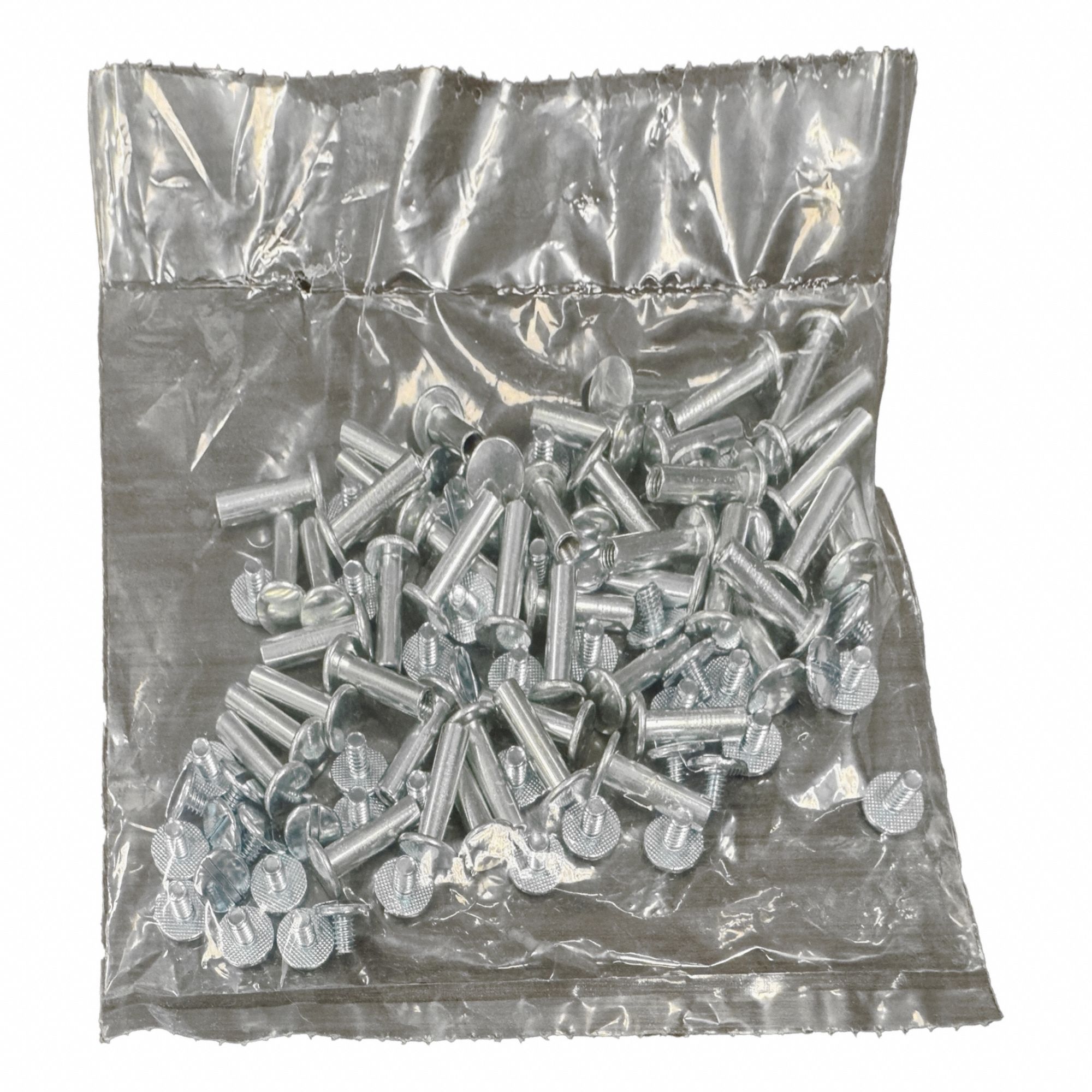 Binding Post: #8-32 Thread Size, 13/64 in Brl Dia, 3/4 in Brl Lg, Steel, Zinc-Plated, Slotted, 50 PK