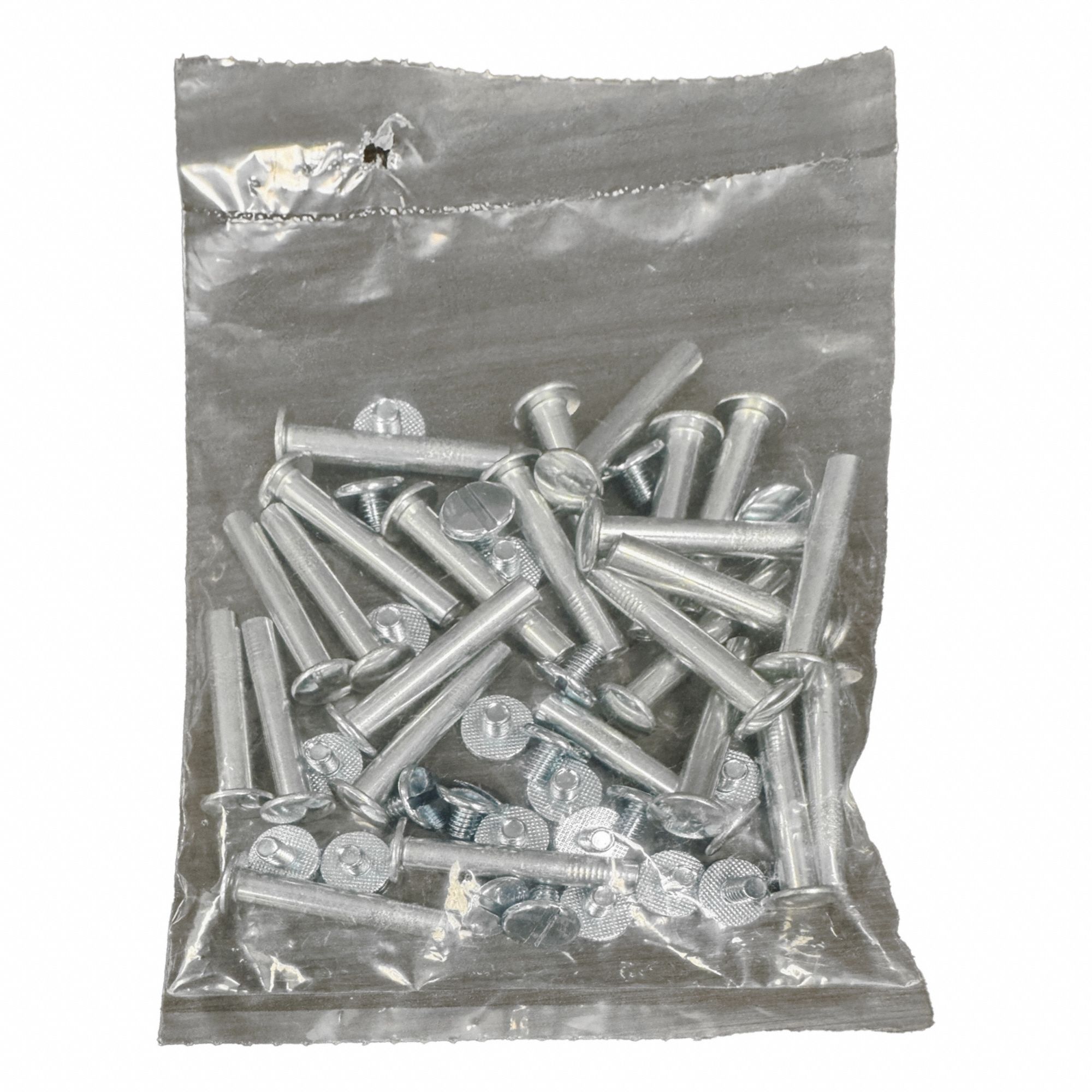 Binding Post: #8-32 Thread Size, 13/64 in Brl Dia, 1 1/4 in Brl Lg, Steel, Zinc-Plated, 25 PK