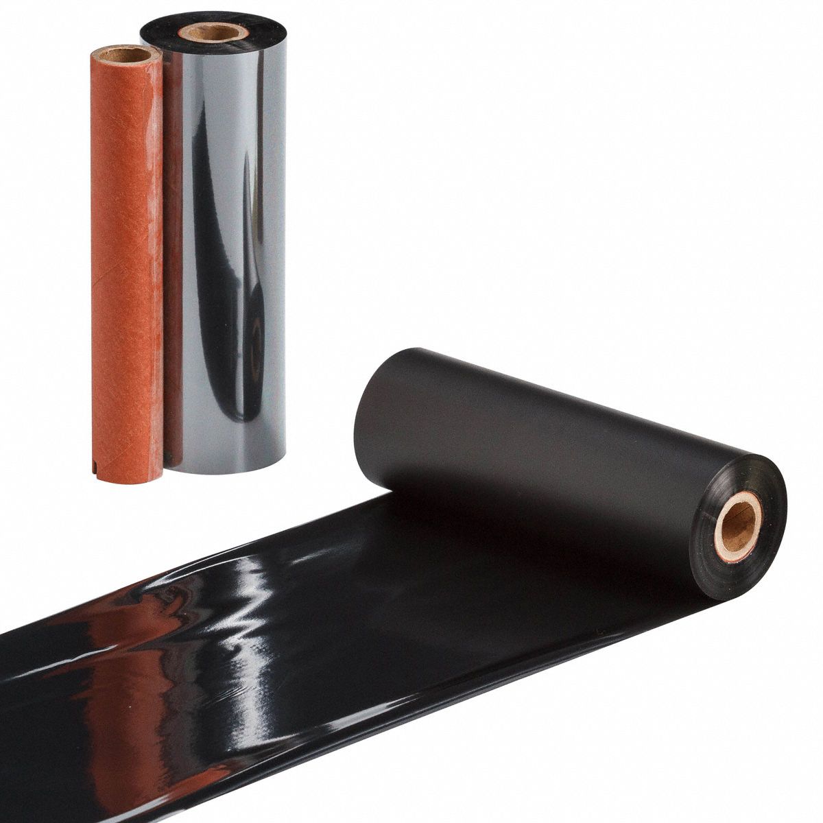 Single-Color Printer Ribbon: 4 7/16 in x 290 ft, Black, Resin, MiniMark