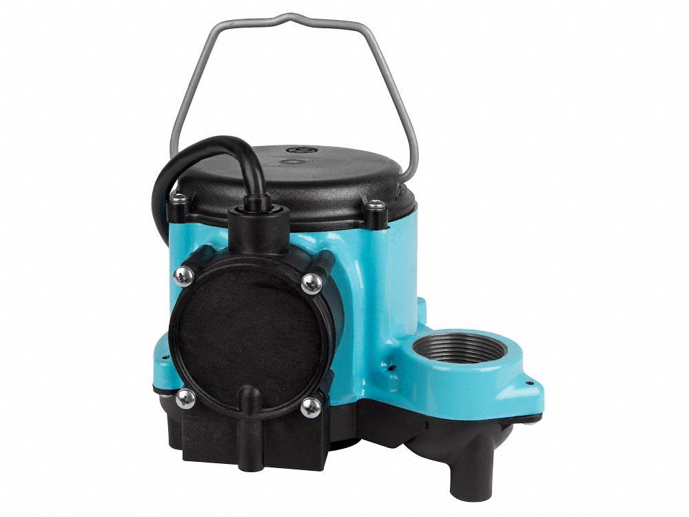 Submersible Sump Pump: 1/3 hp, 115V AC, 29 gpm Flow Rate @ 10' of Head, 1 1/2 in FNPT