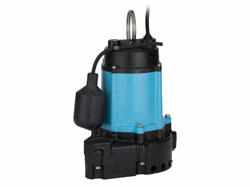 Submersible Sump Pump: 1/2 hp, 115V AC, 57 gpm Flow Rate @ 10' of Head, 1 1/2 in FNPT