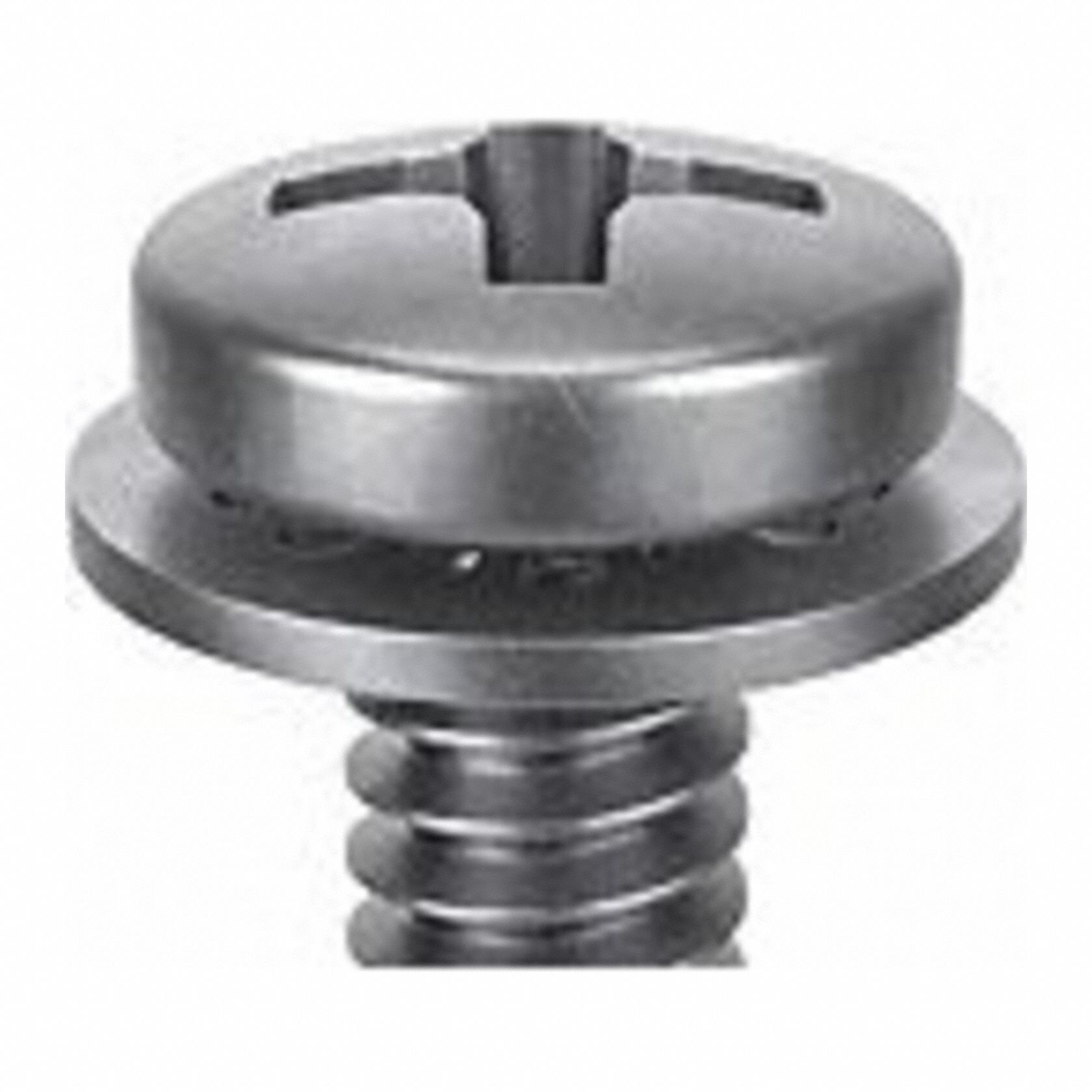 SEMS Screw: Internal Tooth, M6x1.00 Thread Size, 25 mm Lg, Stainless Steel, Passivated, Pan, 10 PK