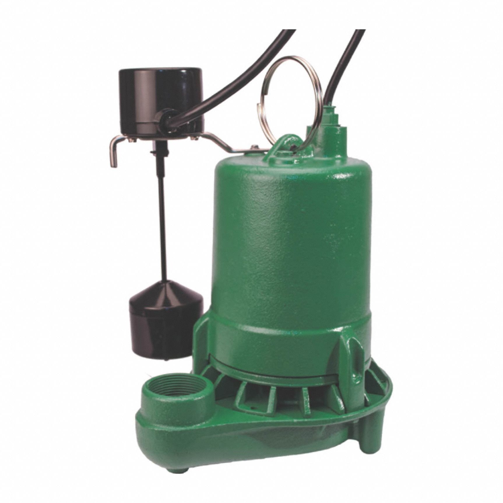Submersible Sump Pump: 1/3 hp, 115V AC, 50 gpm Flow Rate @ 10' of Head, 1 1/2 in FNPT, 4.1 A