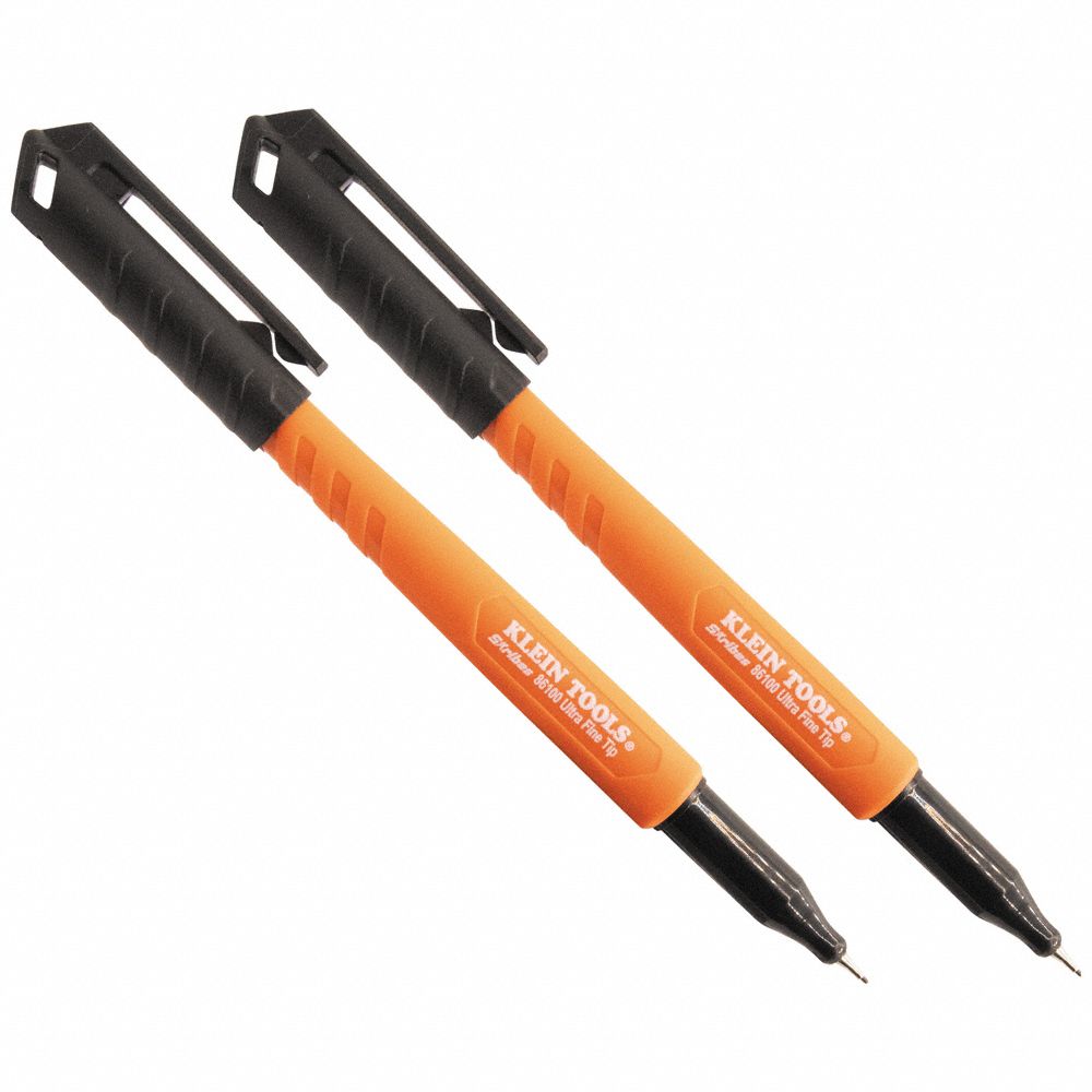 Permanent Marker Ultra Fine Tip BK PK2