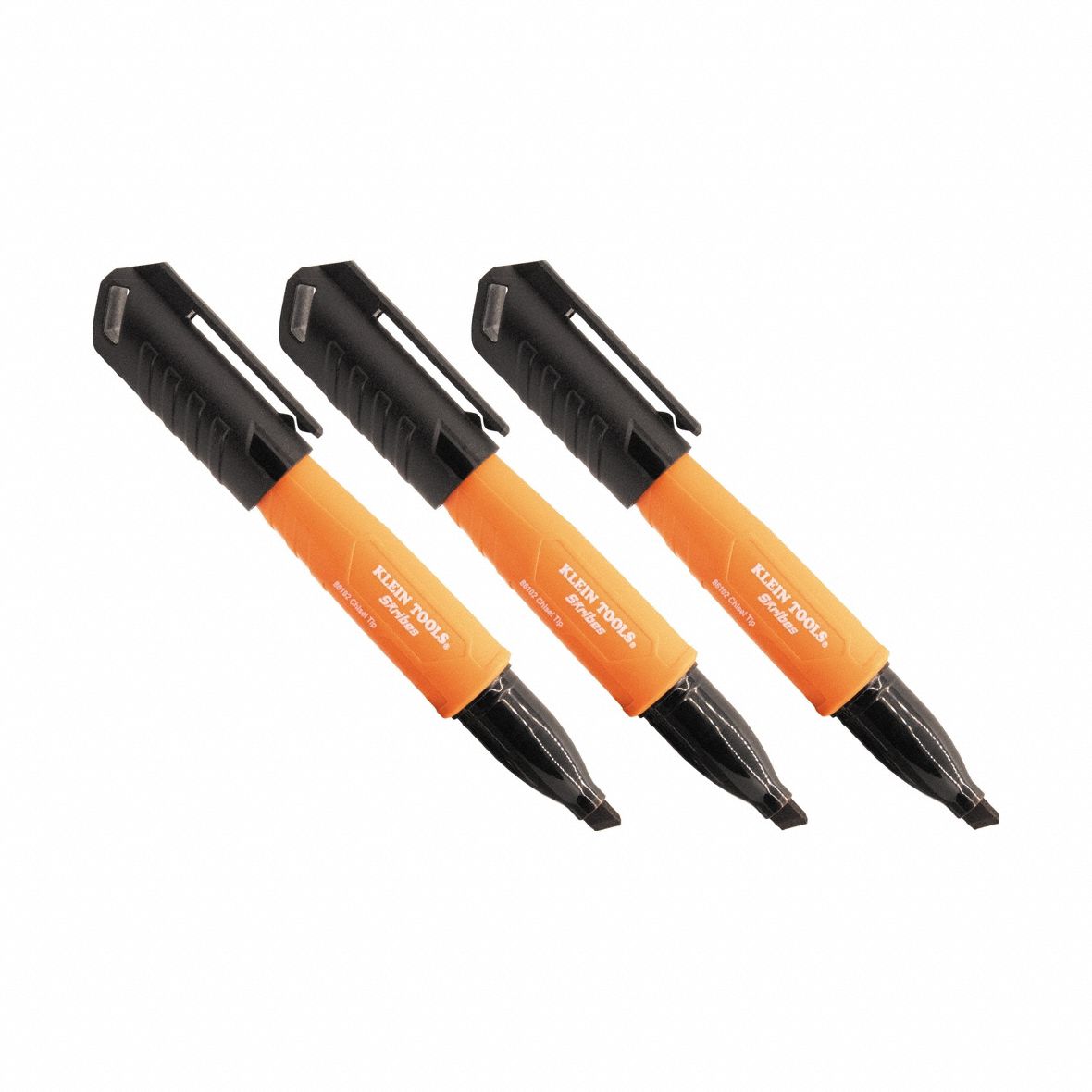 Permanent Marker Chisel Tip Black PK3