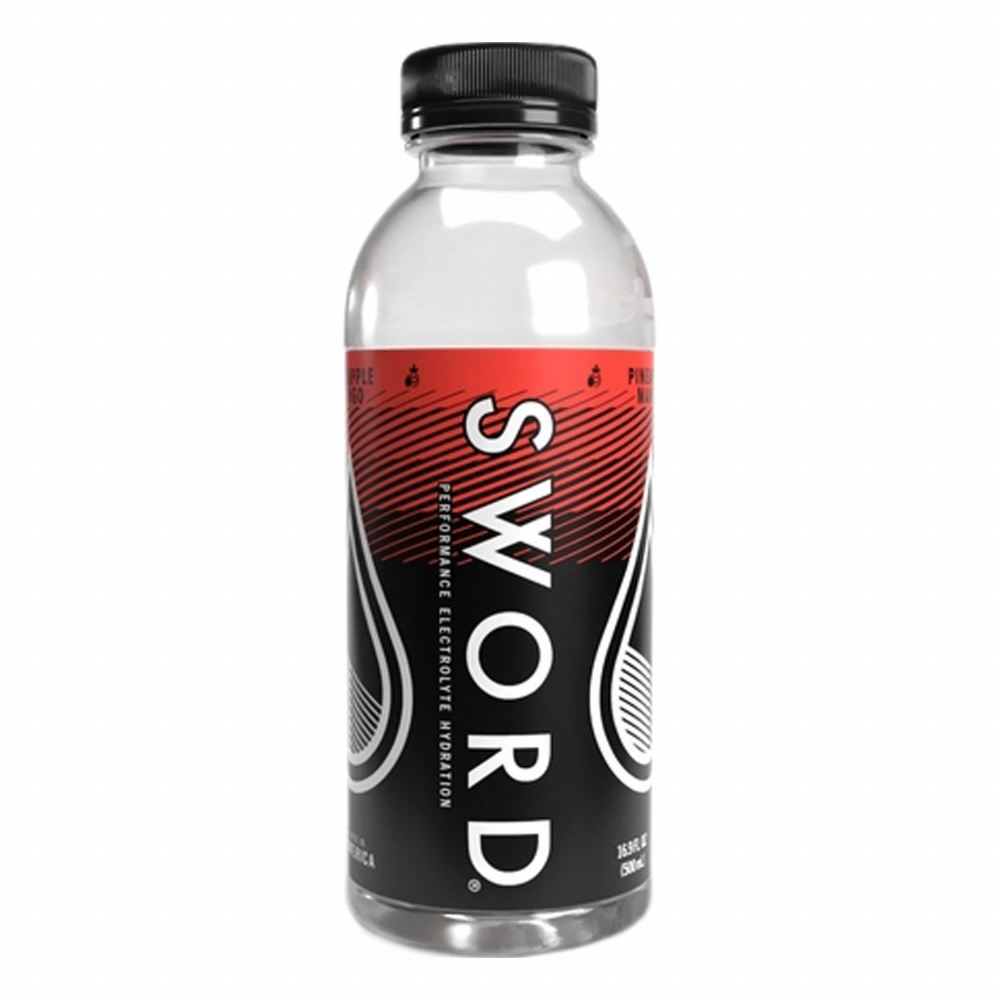 Sports Drink: Pineapple Mango, Single-Serve, 16.9 oz Container Size, Low-Sugar, Clear, 12 PK