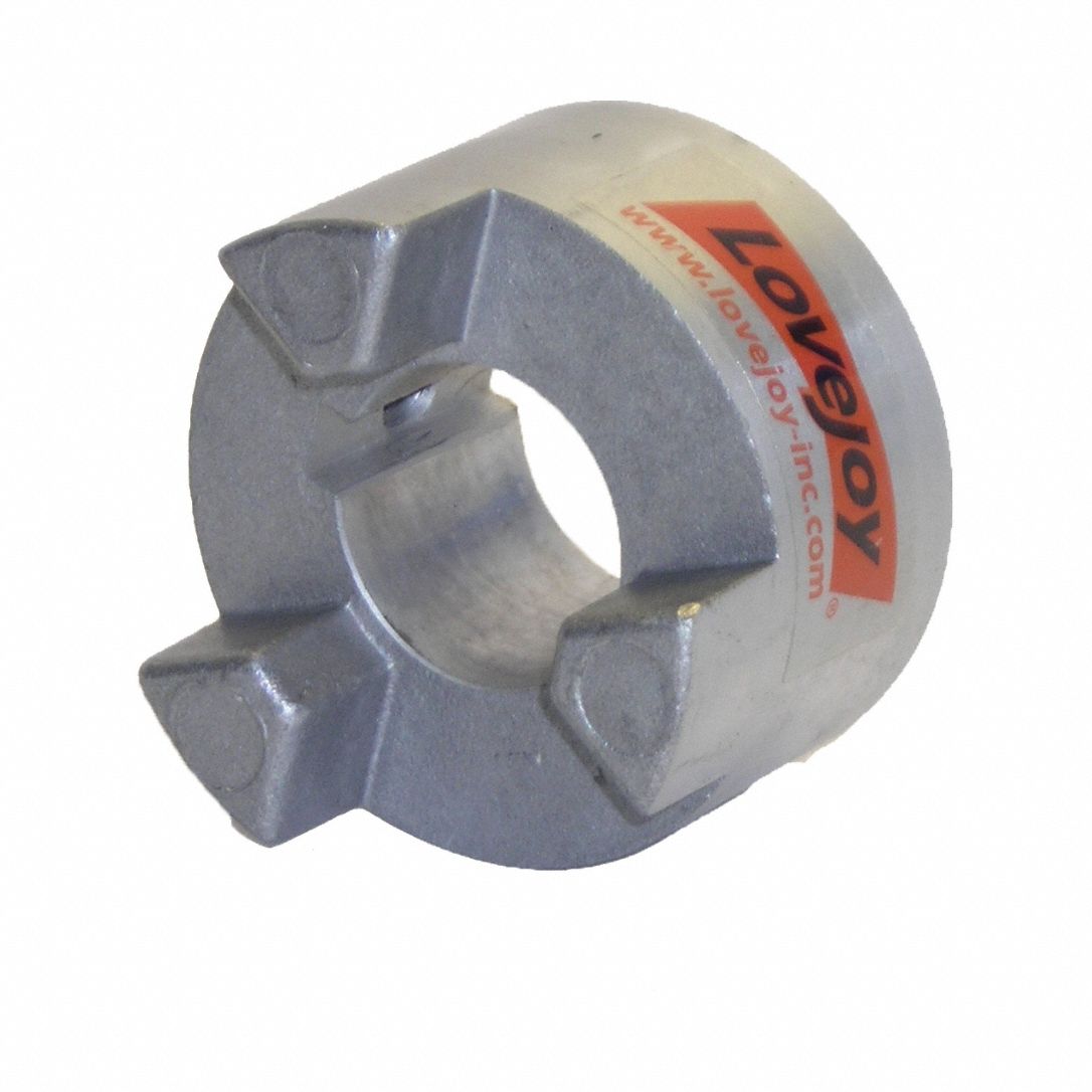Jaw Coupling Hub: AL095 Coupling Size, 2 1/8 in Outside Dia, 2 1/2 in Coupling Overall Lg