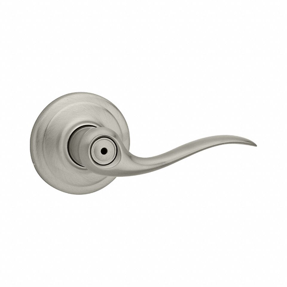 Door Lever Lockset: Privacy Lever Locksets, Nickel, ADA Compliant