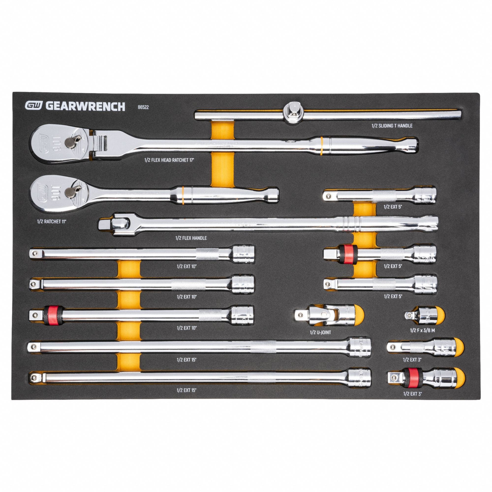 GEARWRENCH: Pear, Reversible, 4° Min Arc Swing