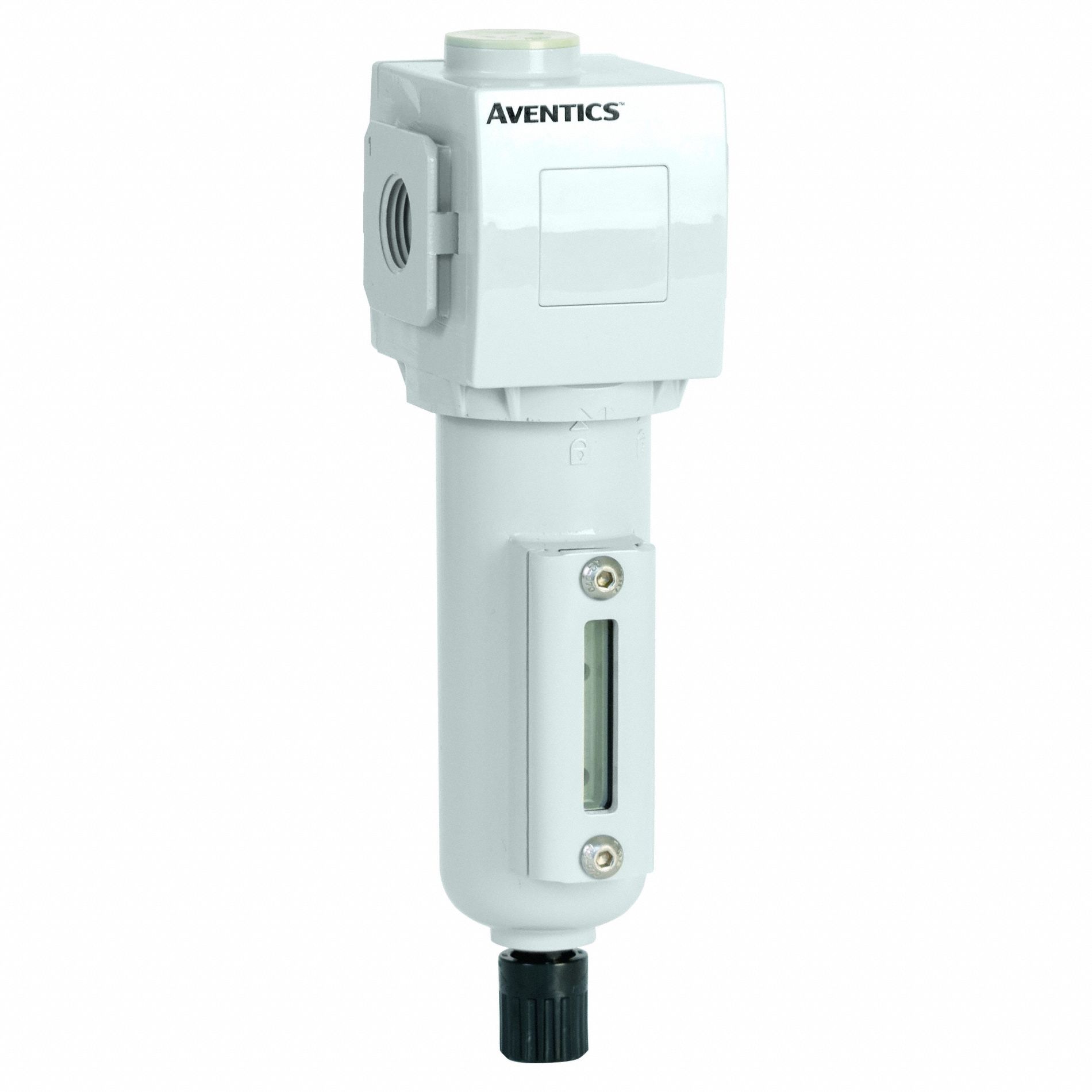 Coal Filter: Coalescing, 1/2 in NPT, 0.01 micron, Metal Bowl, Semi-Auto/Manual Drain Drain