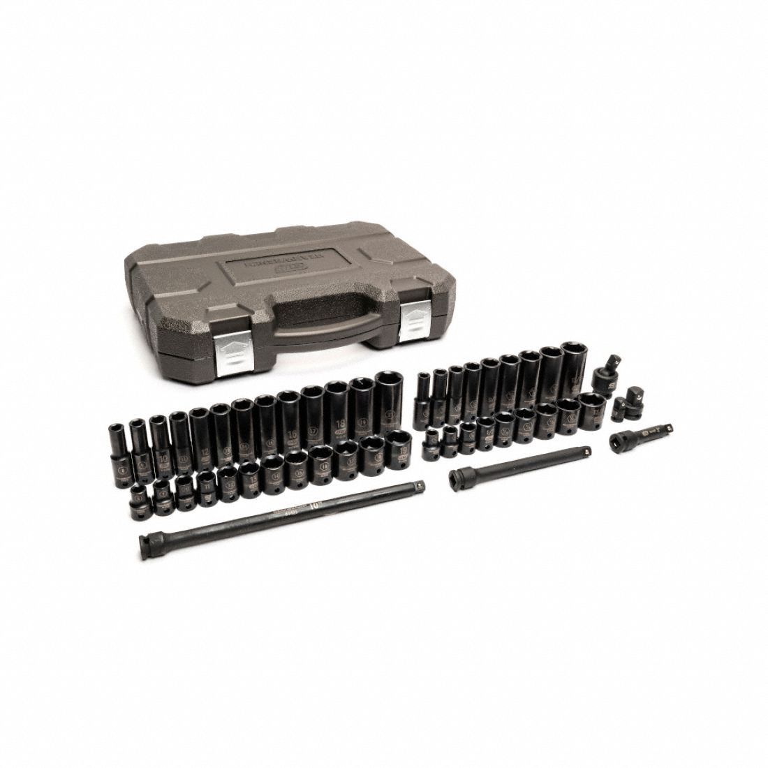Set Skt Imp Std/Dp SAE/Met 3/8Dr 49PC