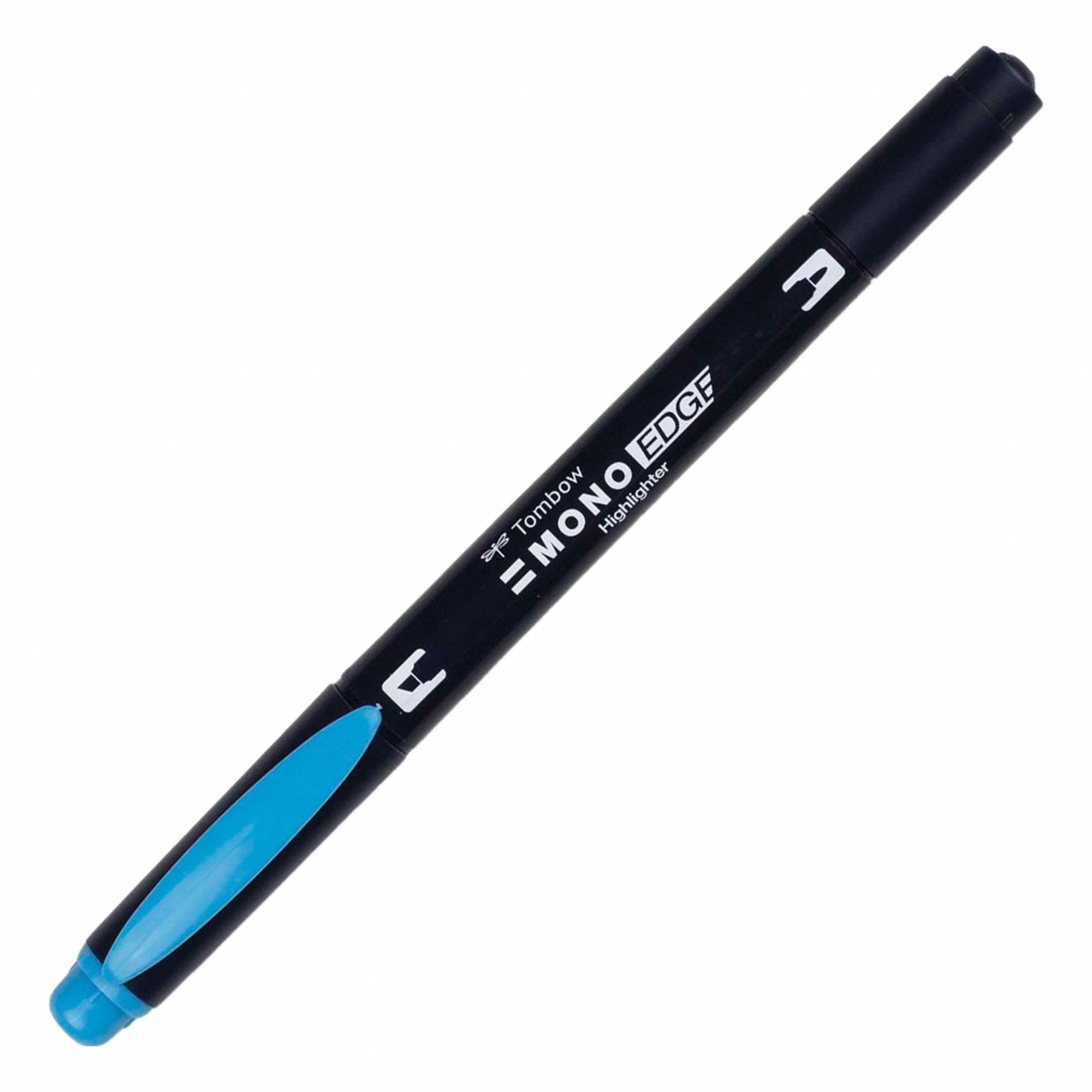 Highlighter: Sky Blue, Bullet/Chisel, Capped, Pen Style, Std, Toxic, 10 PK