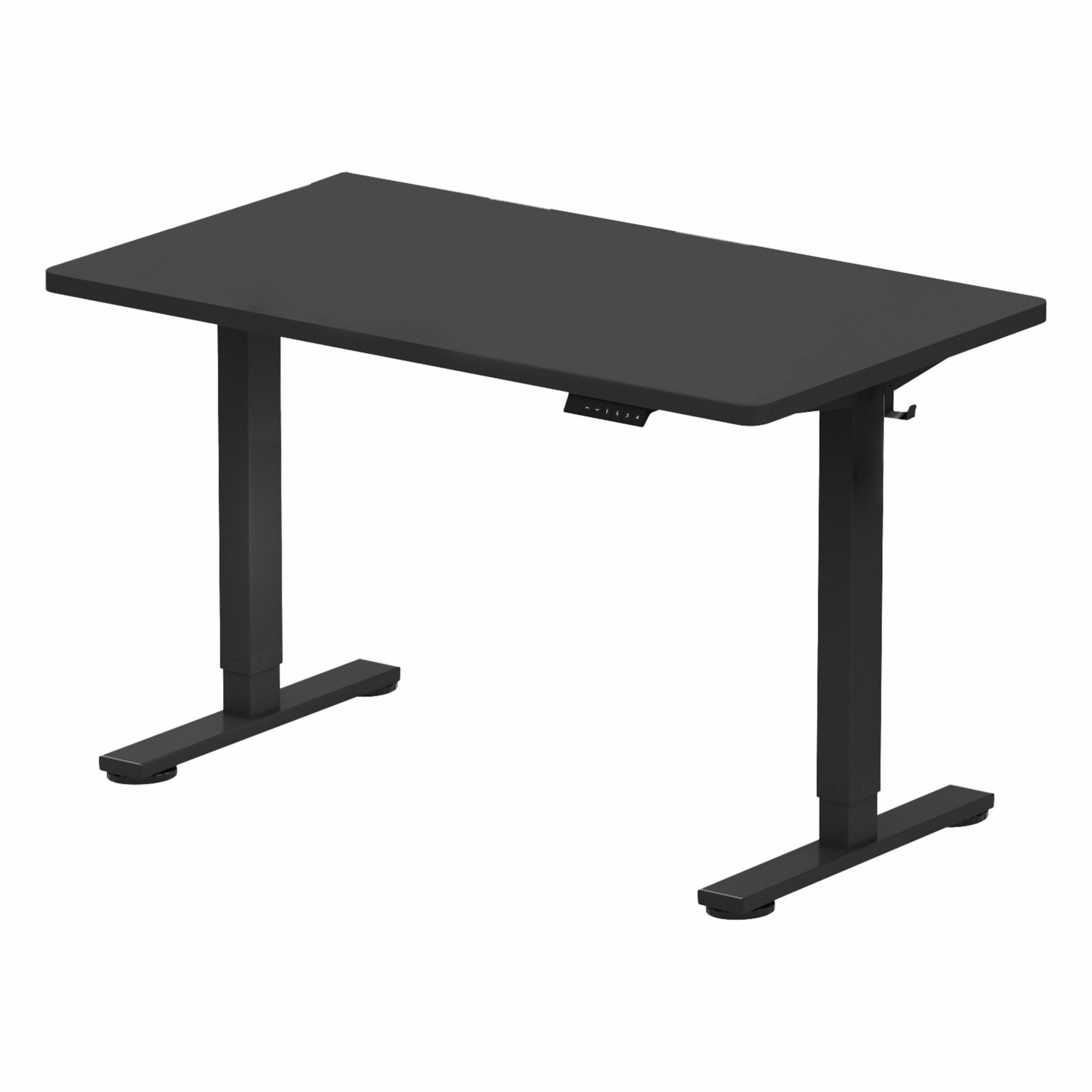 Desk Electric Adjustable Black 48x24