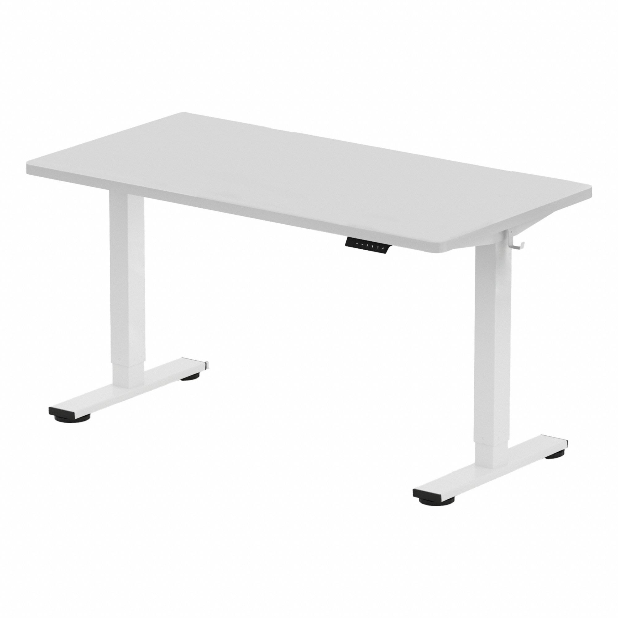 Desk Electric Adjustable White 55x28
