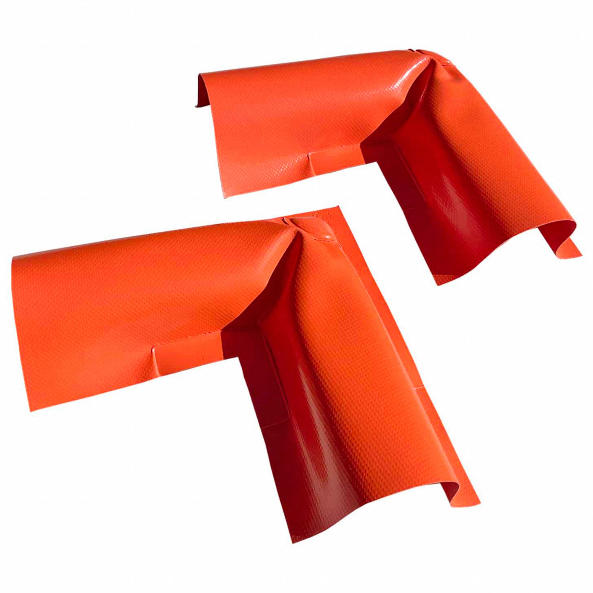 Spill Berm Corner Section: Spill Berm Corner Section, -40°F – 180°F, 6 in Ht, Orange, 2 PK