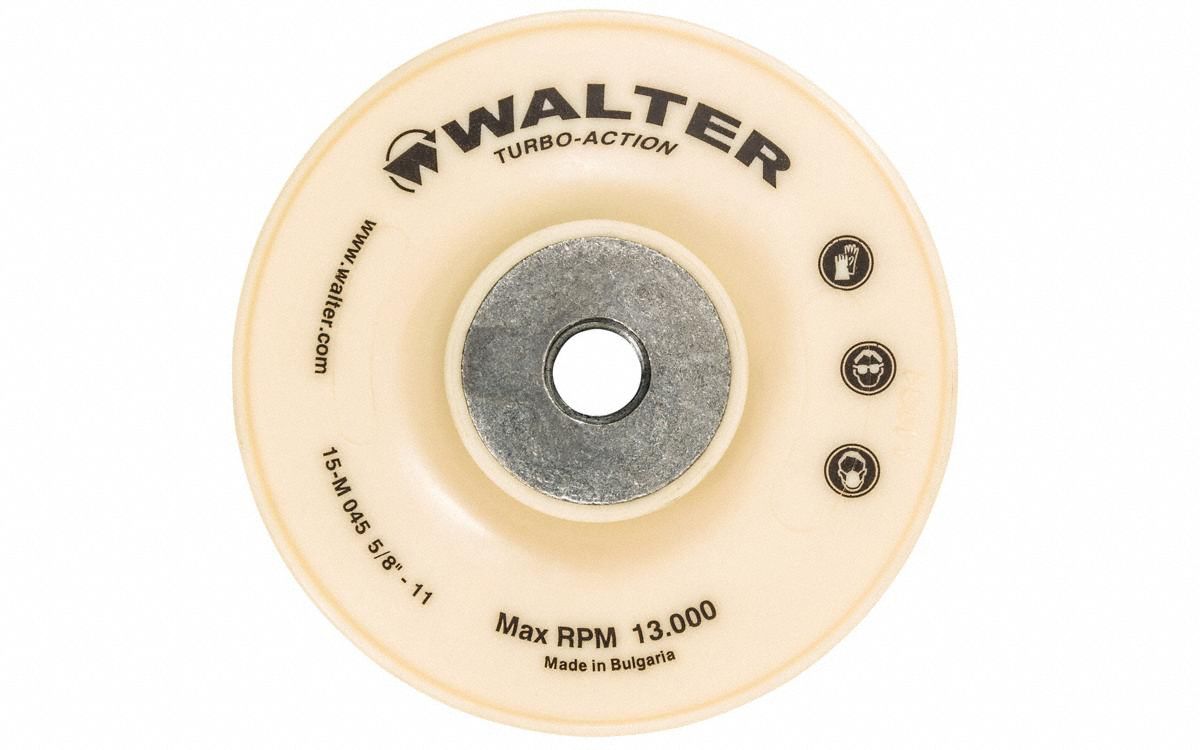 Disc Backup Pad, Threaded Holes