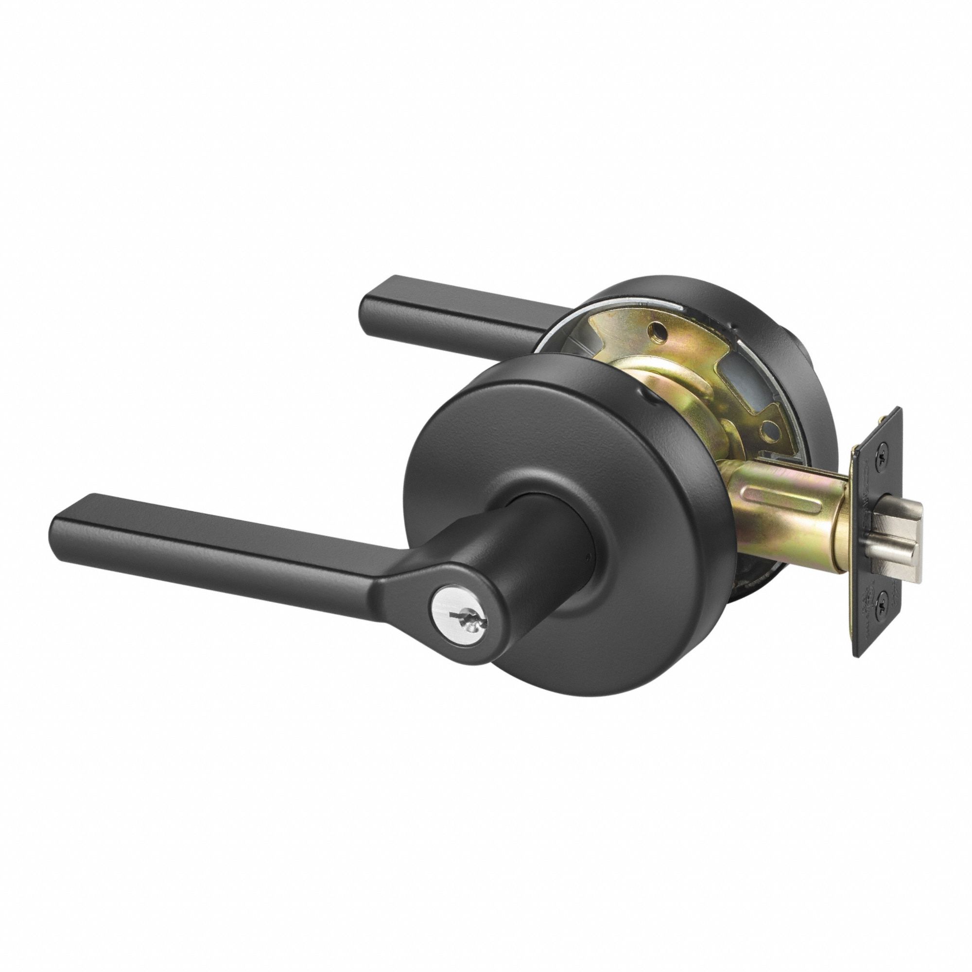 ASSA ABLOY ACCENTRA, Office Lever Locksets, Black, Cylindrical Lockset ...