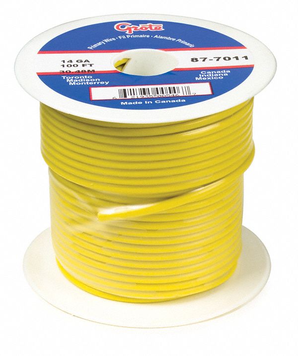 GROTE, 16 AWG Wire Size, PVC, Primary Automotive Wire 34GA72878011