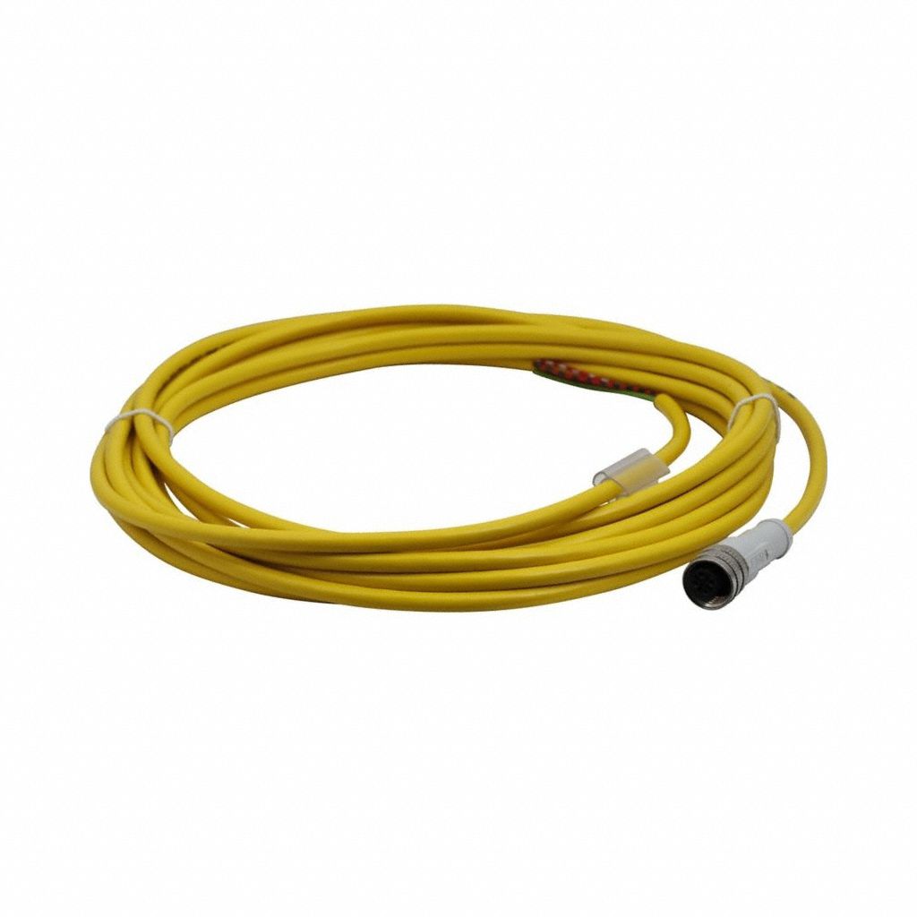Cordset: 4 pin M12, PVC, 16 3/8 ft Cable Lg