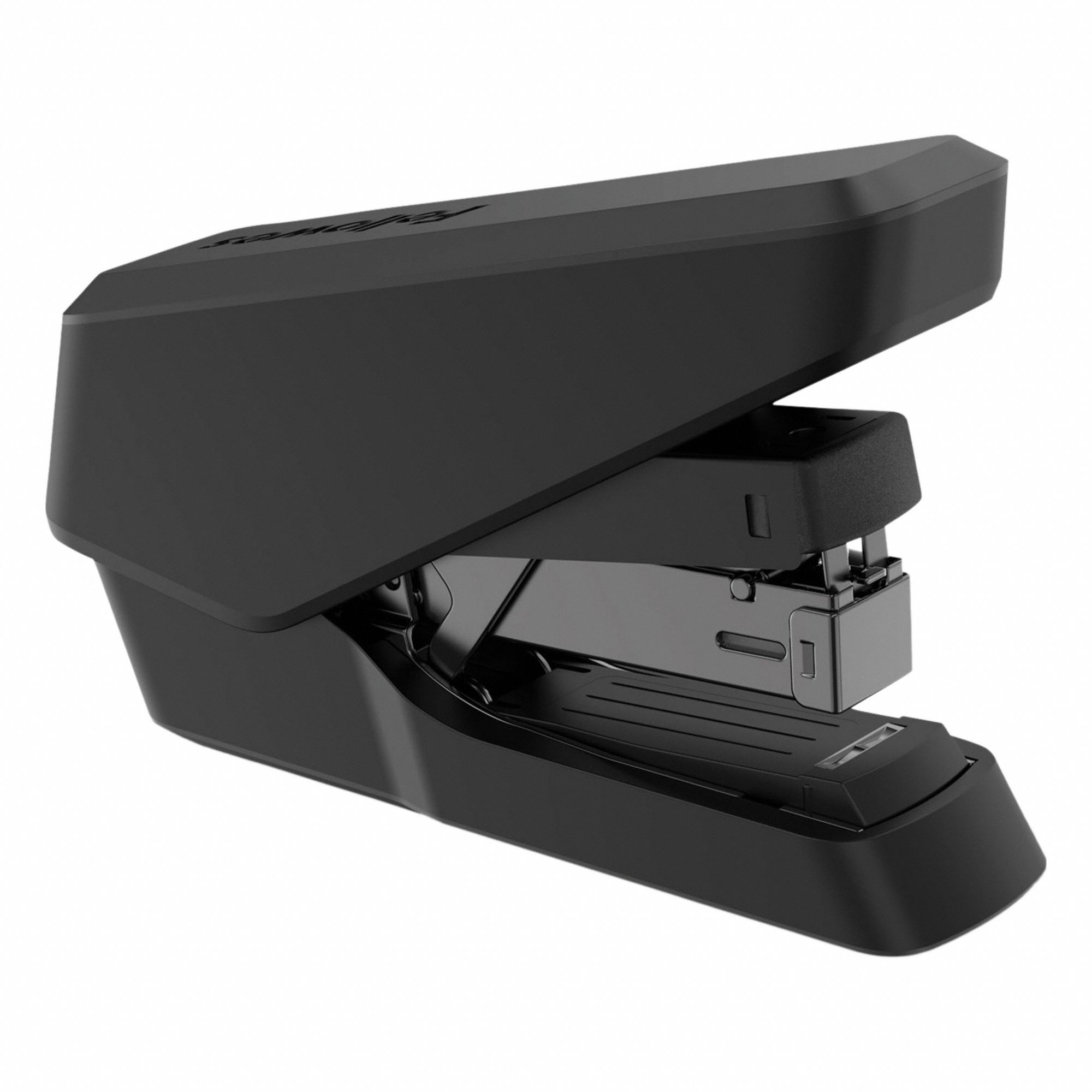 Manual Stapler: 40 Sheet Capacity, 105 Staple Capacity, Front Loading, Black