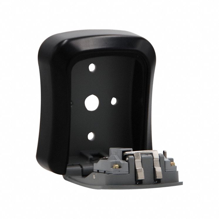 APPROVED VENDOR Lock Box: Mechanical Combo Lock, 5 Key Capacity, 4 1/2 in Outside Ht, Aluminum (MPN 875MF7). Key specifications — Finish: Powder Coated; Brand: APPROVED VENDOR; Color: Black/Gray; Material: Aluminum; Lock Style: Mechanical Combination.