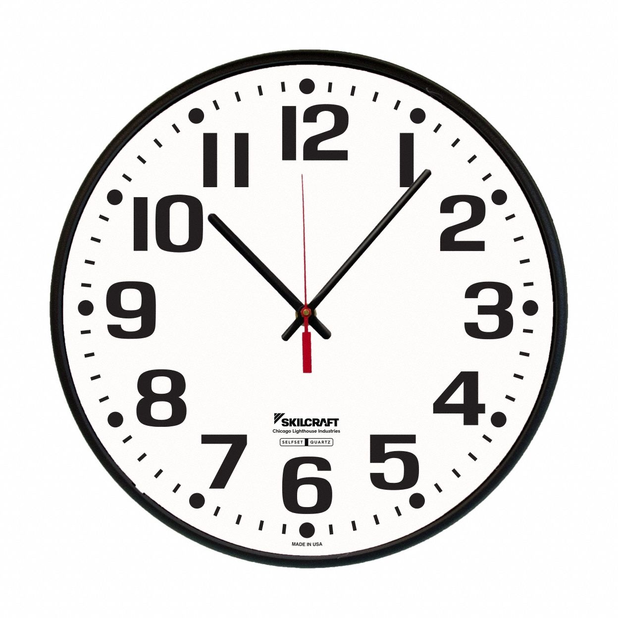Wall Clock Self-set BLK 9.25