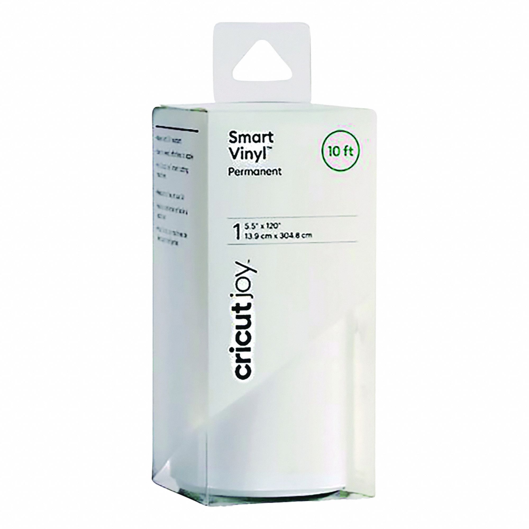 Smart Vinyl: White, 120 in, 5 1/2 in, Permanent