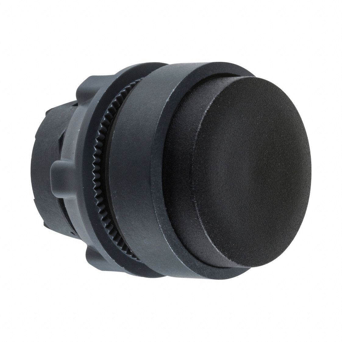 Extended Push Button: Black, 22 mm Mounting Size, Non-Metallic, Maintained