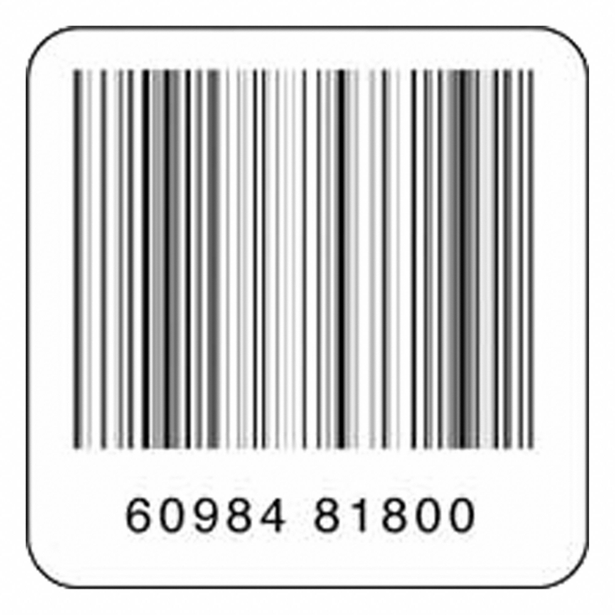 Security Labels: Electronic Article Surveillance, Self-Adhesive, Non-Deactivatable, White, Magnetic