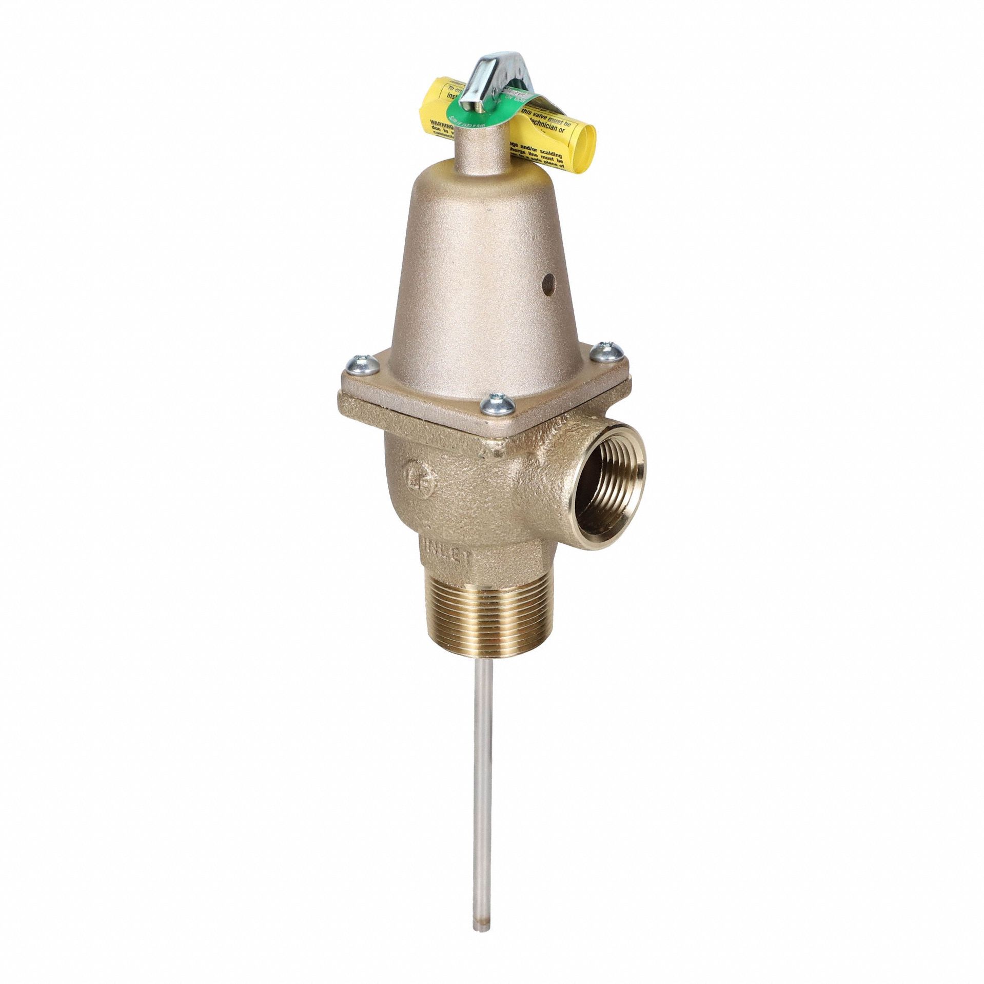 Temperature and Pressure Relief Valve: Section XIII ASME Section, MNPTF x FNPTF