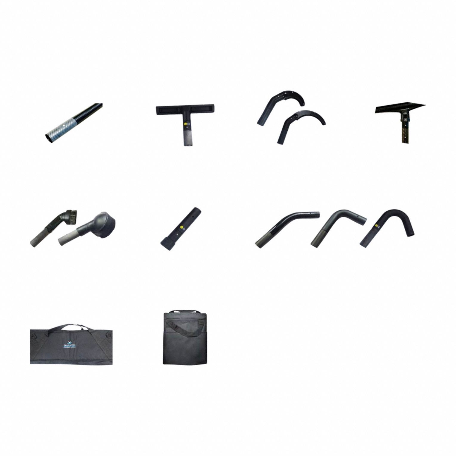 Extension Wand Kit: Carbon Fiber, For 1 5/8 in Hose Dia, 60 in Lg, 8 in Wd, 7 in Dp, Std