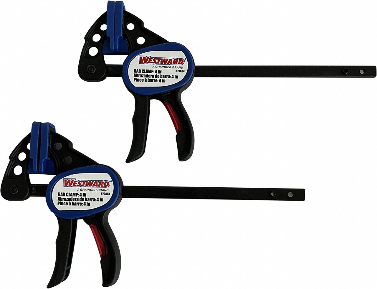 Bar Clamp 35 lb Force 4 in Capac. PK2